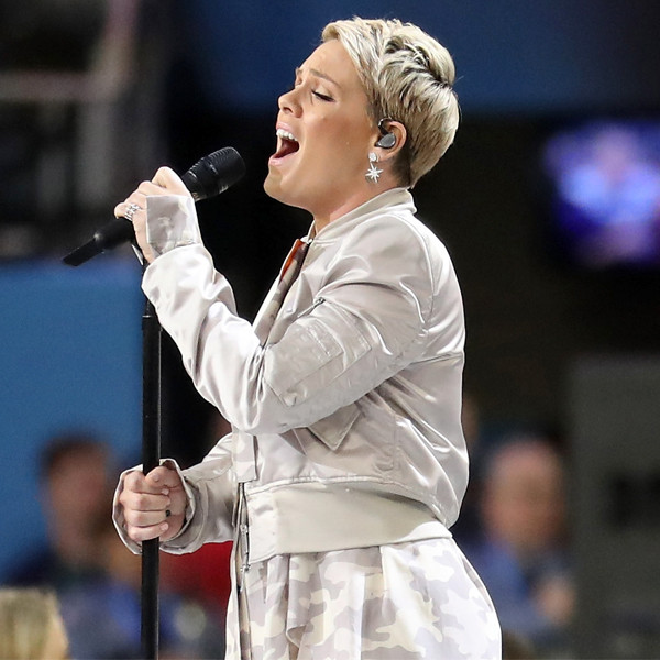 Pink, national anthem, Super Bowl LII Pink, national anthem, Super Bowl LII